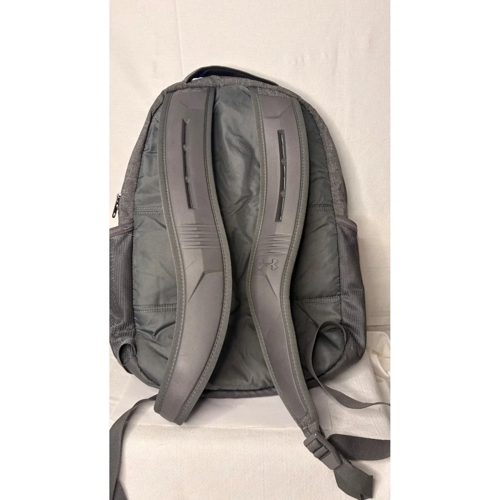 Under Armour Heather Grey Athletic Backpack Multi-Pocket School Gym Bag